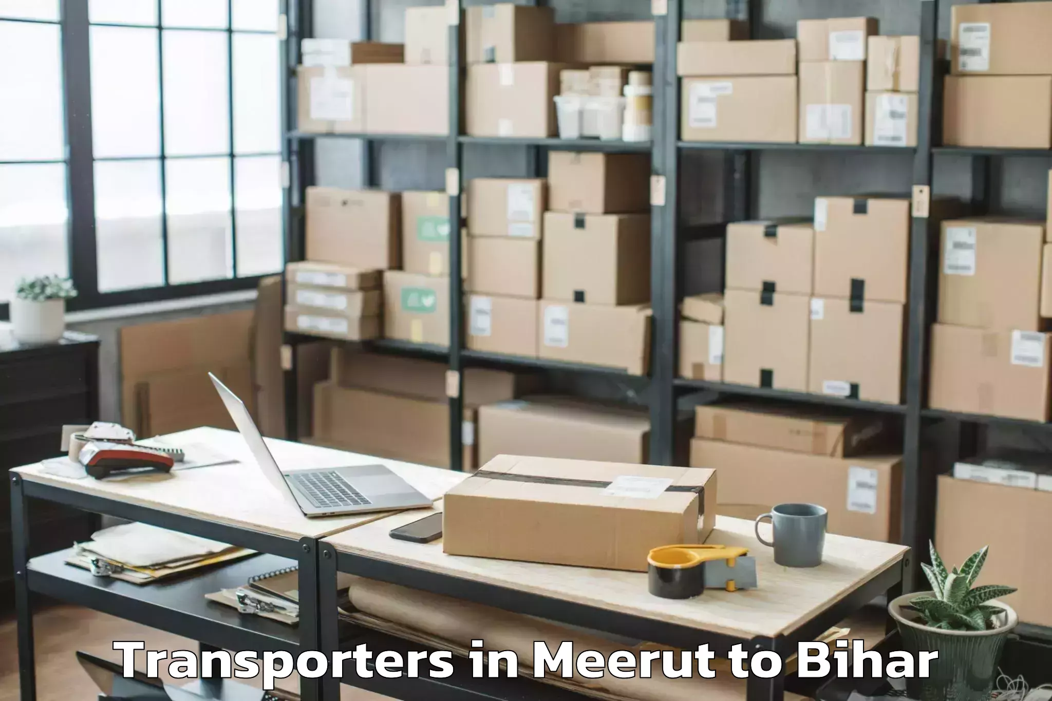 Book Meerut to Nabinagar Transporters Online